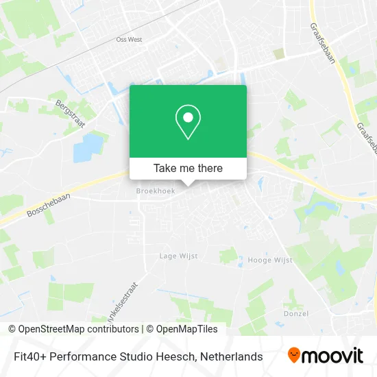 Fit40+ Performance Studio Heesch map