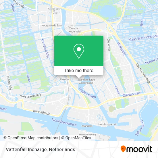 Vattenfall Incharge map