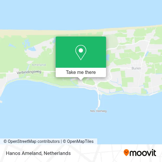 Hanos Ameland map