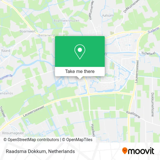 Raadsma Dokkum map