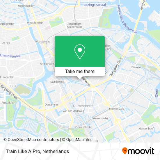 Train Like A Pro map