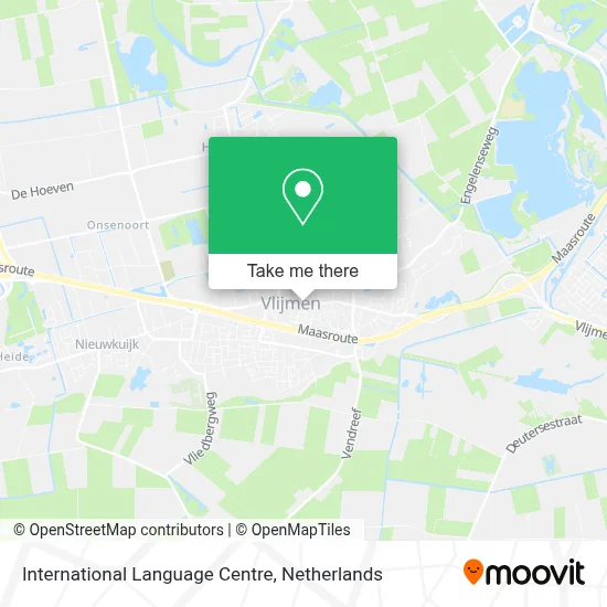 International Language Centre map