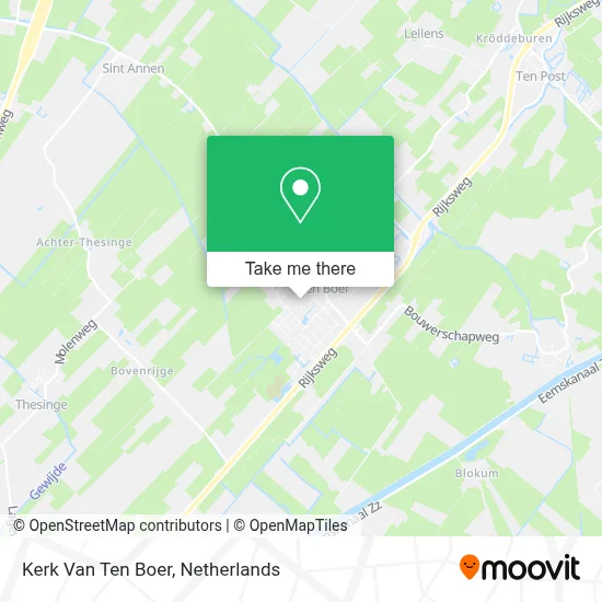Kerk Van Ten Boer map