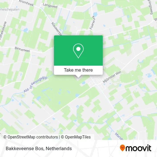 Bakkeveense Bos map