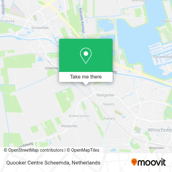 Quooker Centre Scheemda map