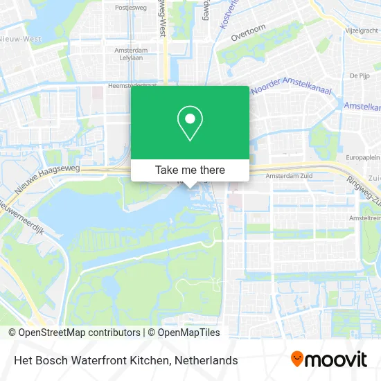 Het Bosch Waterfront Kitchen map