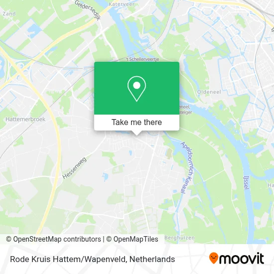 Rode Kruis Hattem/Wapenveld Karte