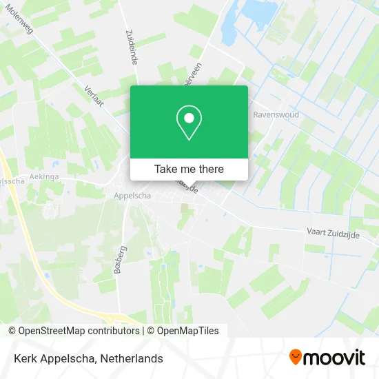 Kerk Appelscha map