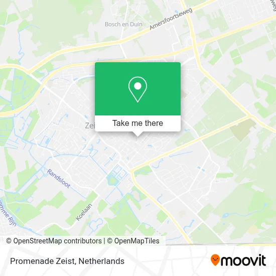 Promenade Zeist map