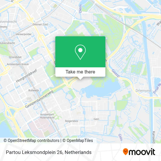 Partou Leksmondplein 26 map