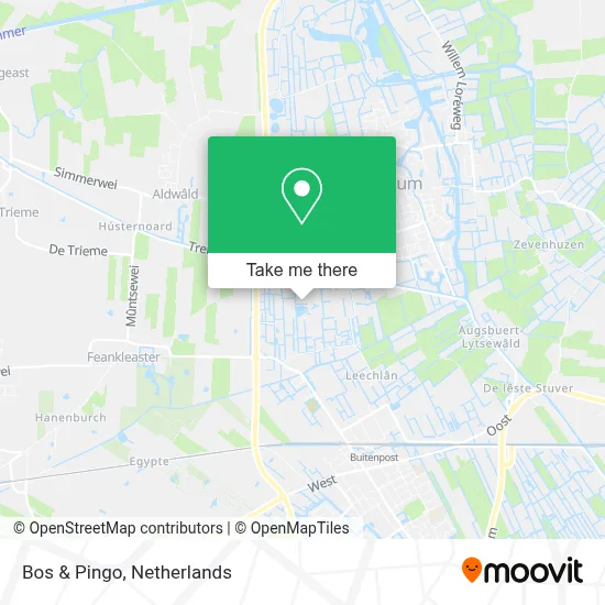Bos & Pingo map