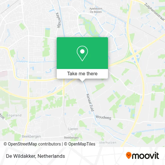 De Wildakker map