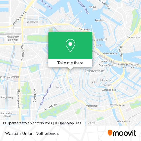 Western Union map