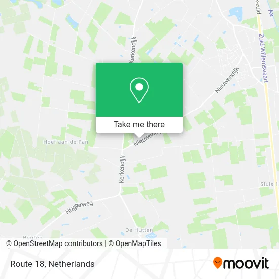 Route 18 map
