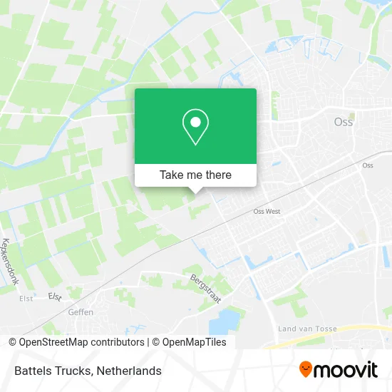 Battels Trucks map