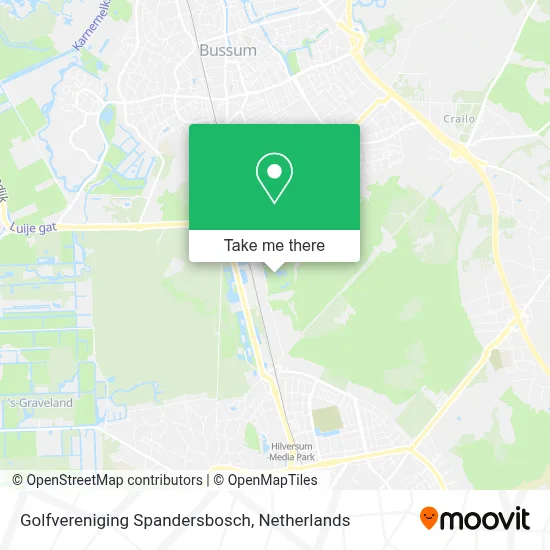Golfvereniging Spandersbosch map