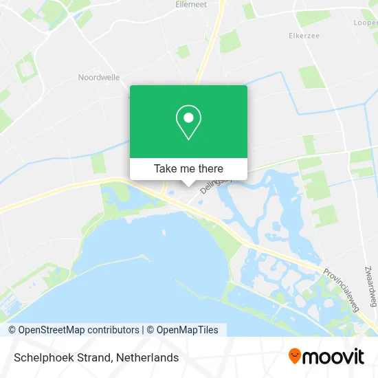 Schelphoek Strand map
