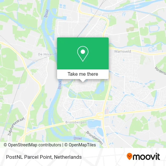 Postnl Pakketpunt map