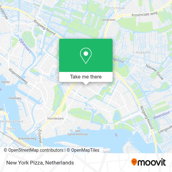 New York Pizza map