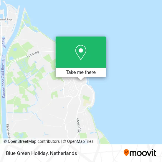 Blue Green Holiday map