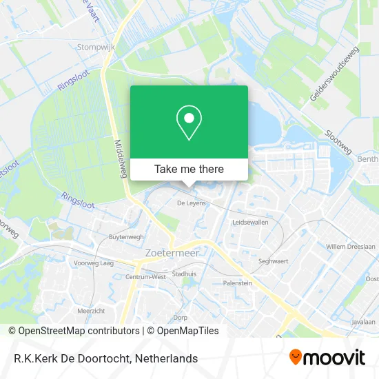 R.K.Kerk De Doortocht Karte