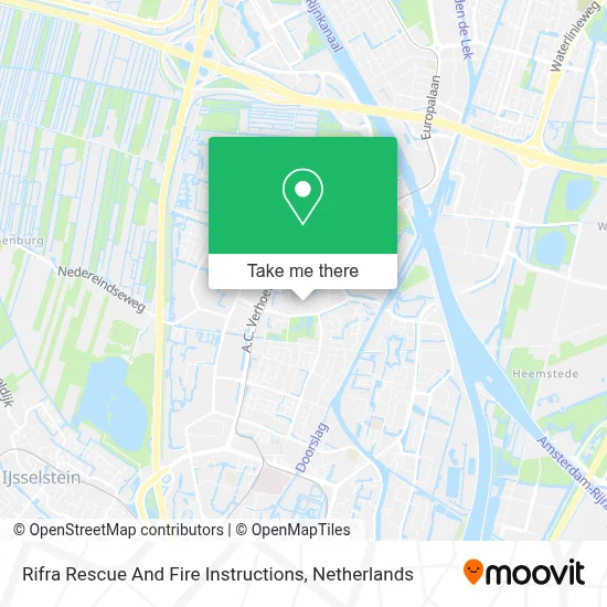 Rifra Rescue And Fire Instructions map