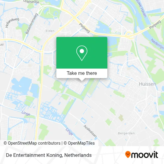 De Entertainment Koning map