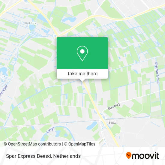 Spar Express Beesd map