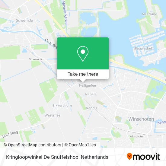 Kringloopwinkel De Snuffelshop map