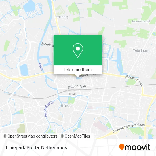 Liniepark Breda map
