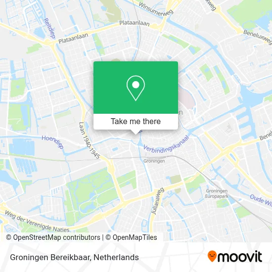 Groningen Bereikbaar map