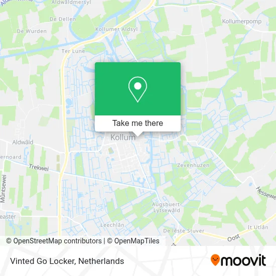Vinted Go Locker map