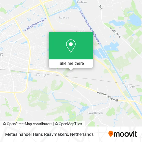 Metaalhandel Hans Raaymakers map