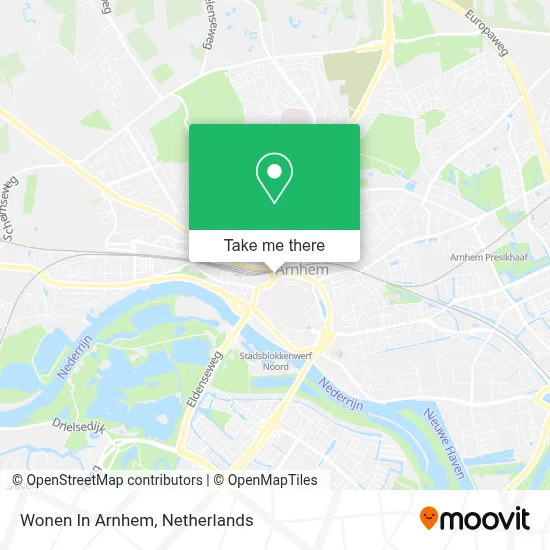 Wonen In Arnhem map