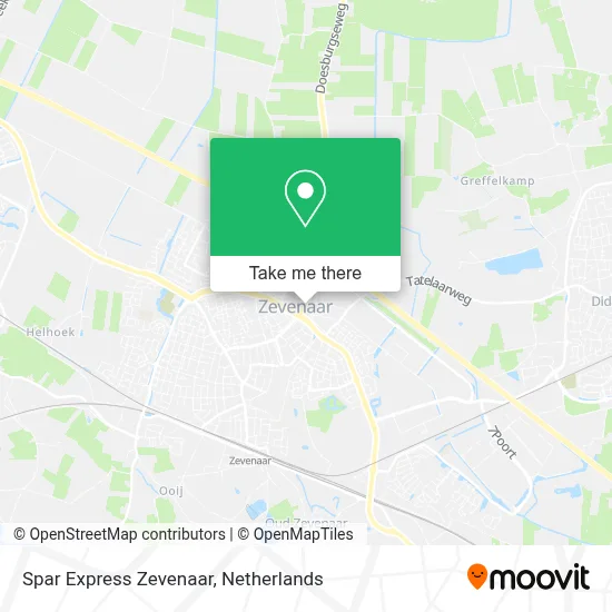 Spar Express Zevenaar map