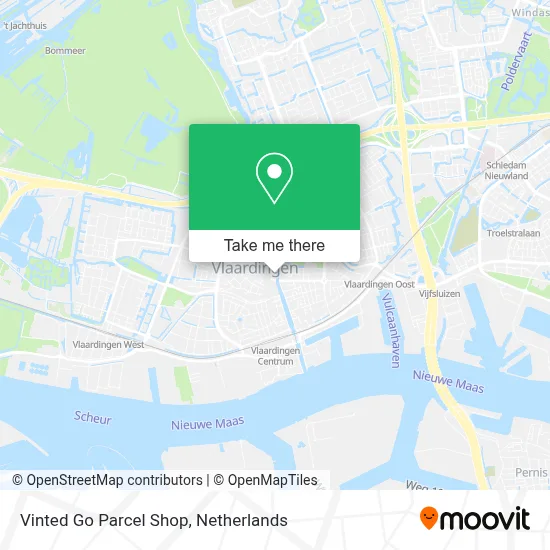 Vinted Go Parcel Shop Karte