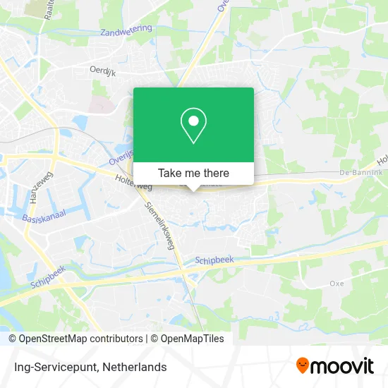 Ing-Servicepunt map