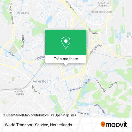 World Transport Service map