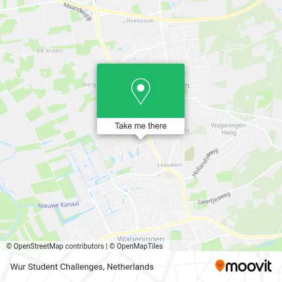 Wur Student Challenges map