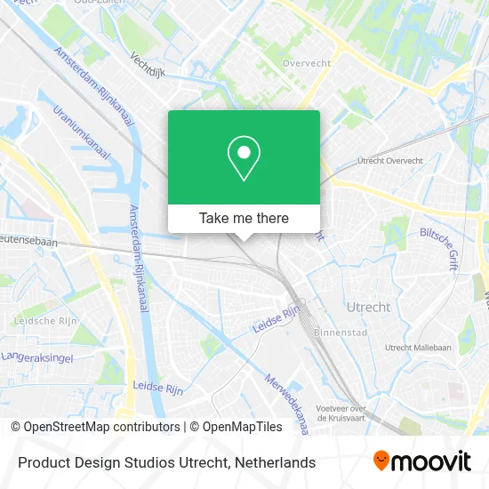 Product Design Studios Utrecht map