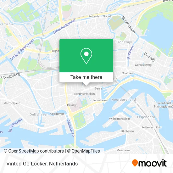 Vinted Go Locker map