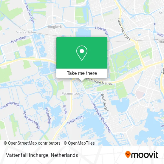 Vattenfall Incharge map