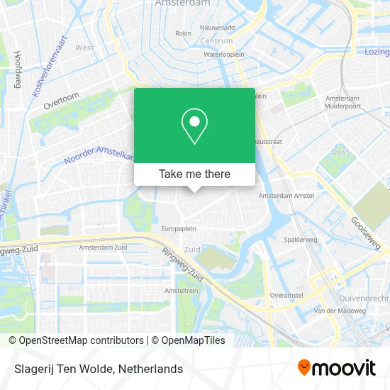 Slagerij Ten Wolde map