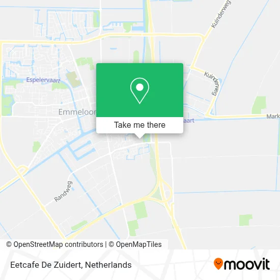 Eetcafe De Zuidert map