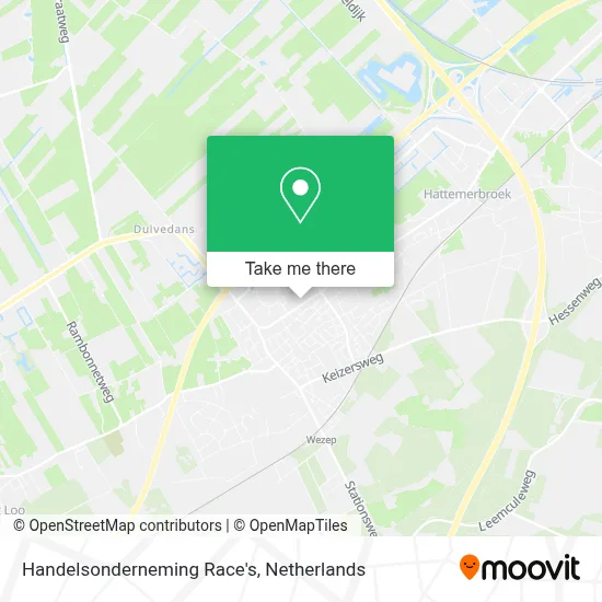 Handelsonderneming Race's map
