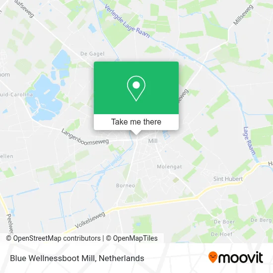Blue Wellnessboot Mill Karte