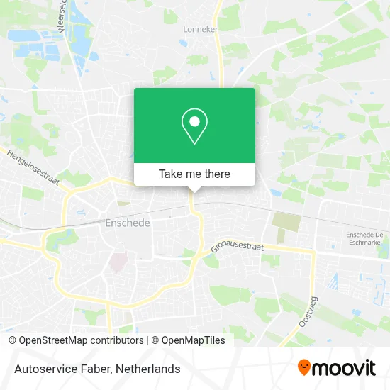 Autoservice Faber map
