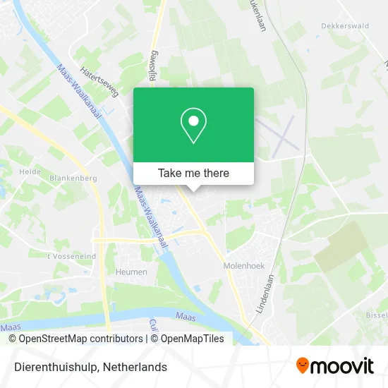 Dierenthuishulp map