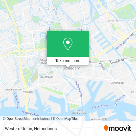 Western Union map