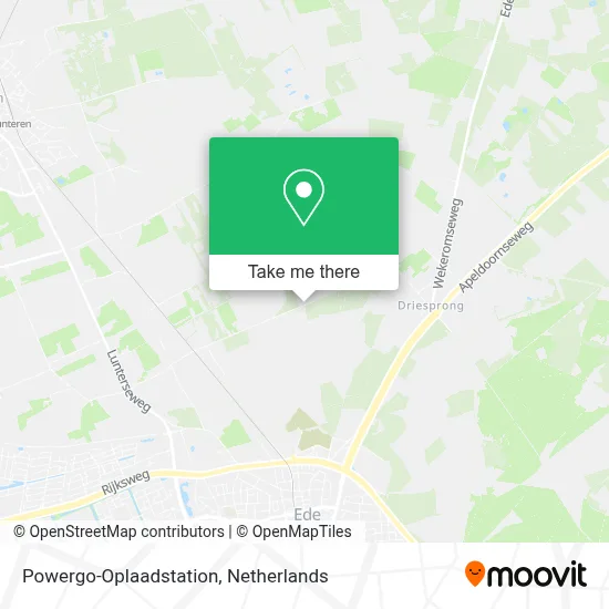Powergo-Oplaadstation map